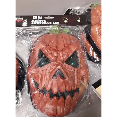 Maschera a LED «MASQUE CITROUILLE LED HAPPY HALLOWEEN» (Siroco)