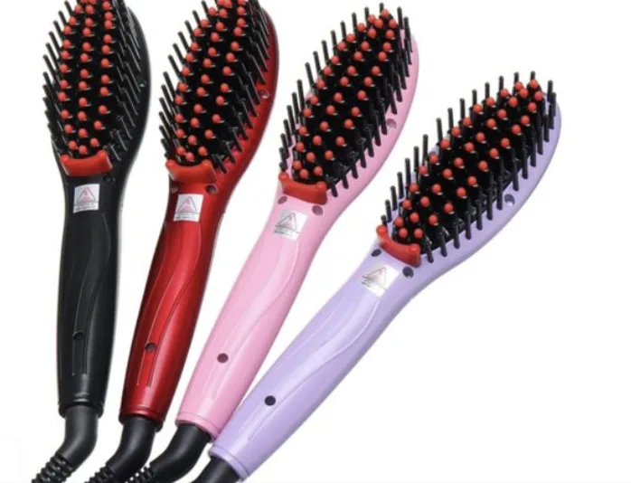 Spazzola per capelli raddrizzante elettrica «Massage Straight Hair Comb» (Langou)