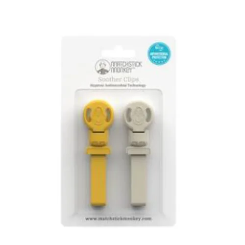 Portasucchietto «Matchstick Monkey Double Soother Clip» (MATCHSTICK MONKEY)
