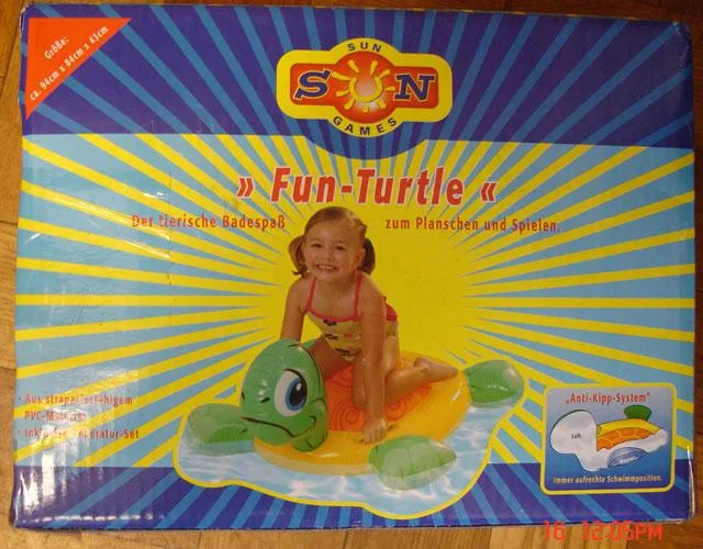 Materasso gonfiabile – Tartaruga divertente (Sun Games)