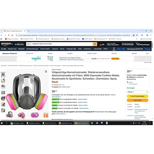Maschera respiratoria «Matlarn vollgesichtige Atemschutzmaske»