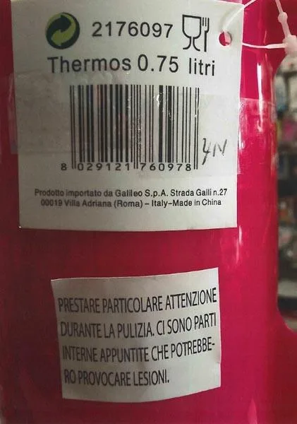 Matraccio thermos — foto 2 dell'alert A12/0513/16