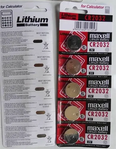 Batterie a bottone «MAXELL CR 2032» — foto 1 dell'alert A12/03037/23