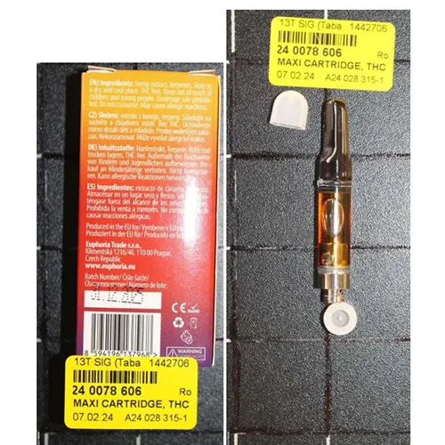 Liquido per sigaretta elettronica «MAXI CARTRIDGE, THCP; Orange Cookies» — foto 2 dell'alert A12/01420/24
