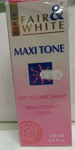 Lozione per schiarire la pelle «MAXI TONE LAIT ECLAIRCISSANT BRIGHTENING LOTION» (Fair &amp; White)