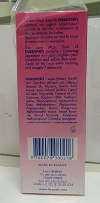Lozione per schiarire la pelle «MAXI TONE LAIT ECLAIRCISSANT BRIGHTENING LOTION» — foto 3 dell'alert A12/02102/23