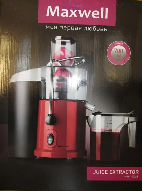 Estrattore di succo «Maxwell MW-1102 R» — foto 2 dell'alert A11/0068/14