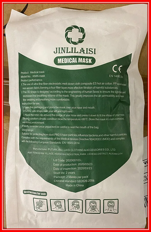 Maschera filtro particella «Medical mask» (JINLILAISI)