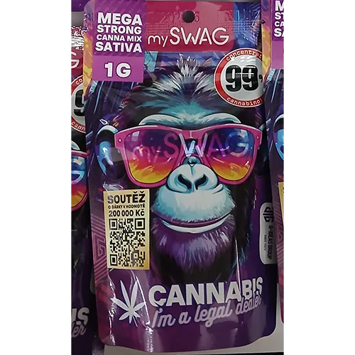 Prodotti a base di erbe per fumare «MEGA STRONG CANNA MIX SATIVA» (mySWAG)
