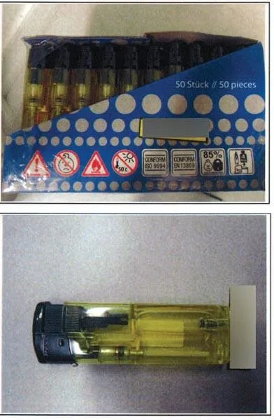 Accendino «Mega Turbo Transparent» — foto 1 dell'alert A11/0081/16