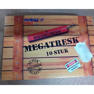 Fuochi d'artificio «Megastresk 10 STUK» (Privatex-Pyro s.r.o.)