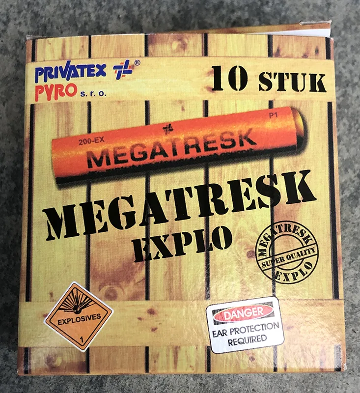 Fuochi d'artificio «Megatresk Explo» (Privatex-Pyro s.r.o.)