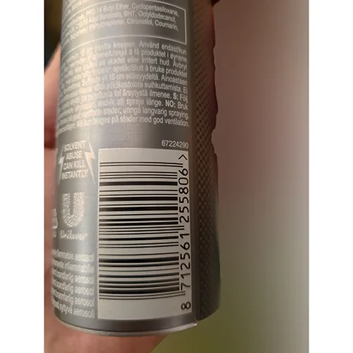 Deodorant «Men Care+ Sensitive Shield» — foto 2 dell'alert A12/02293/24