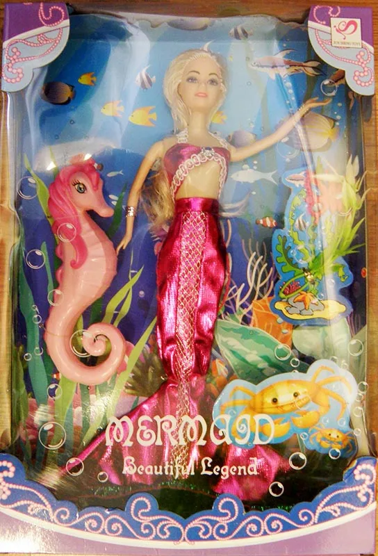 Set di bambole di plastica «MERMAID Beautiful Legend» (Jun Sheng Toys)
