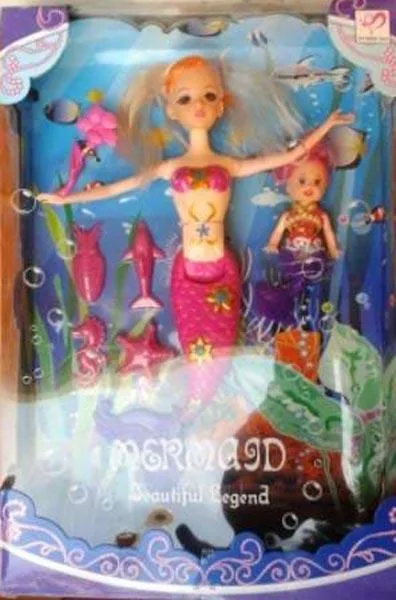 Set di bambole di plastica «Mermaid - Beautiful Legend» (JUNG SHENG TOYS)