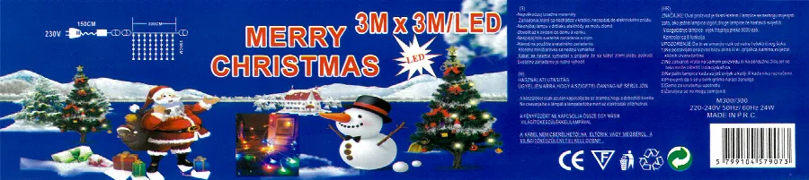 Catena di illuminazione «MERRY CHRISTMAS 3M x 3M/LED» — foto 3 dell'alert A11/00017/20