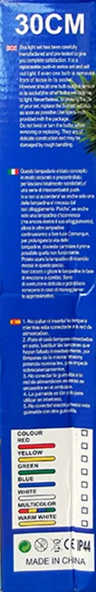 Catena di illuminazione «Merry Christmas LED 30CM» — foto 4 dell'alert A12/00196/22