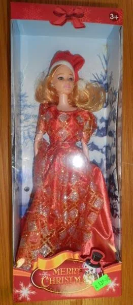 Bambola di plastica «MERRY CHRISTMAS» (Unknown)