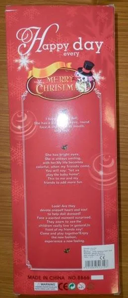 Bambola di plastica «MERRY CHRISTMAS» — foto 2 dell'alert A12/1709/17