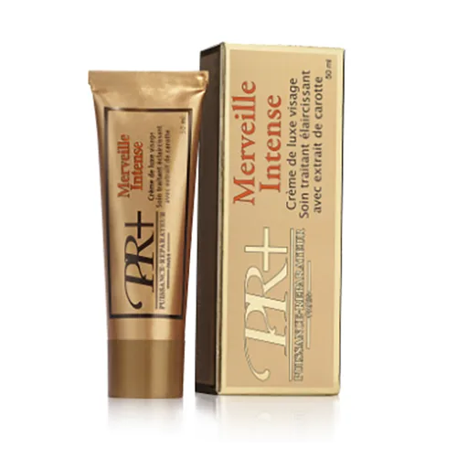 Crema schiarente per la pelle «Merveille intense, crème de luxe visage, soin traitant éclaicissant, avec extrait de car…» (PR+)