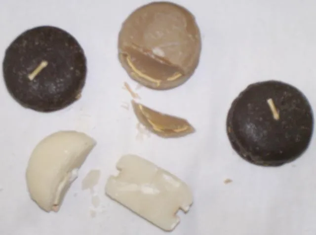 Candele decorative «Mes petites Bougie Macarons» (Maisons du Monde)