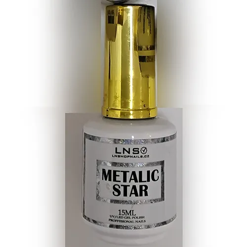 Smalto per unghie in gel «METALIC STAR GEL UV/LED GEL POLISH PROFFESIONAL NAILS» (LNS)