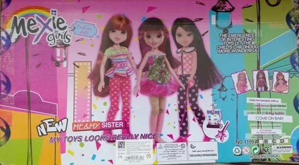 Bambole di plastica «Mexie girls» (Unknown)
