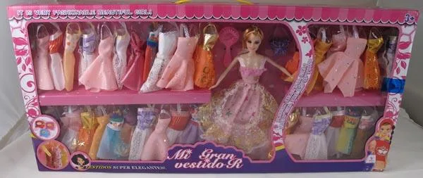 Set di bambole di plastica «Mi Gran vestido R» (BarMeiR)