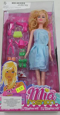 Bambola in plastica con accessori «Mia fashion» — foto 2 dell'alert A12/00614/21