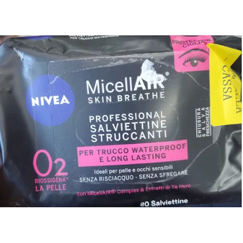 Salviette struccanti «Micell Air skin breathe» — foto 5 dell'alert A12/02398/24