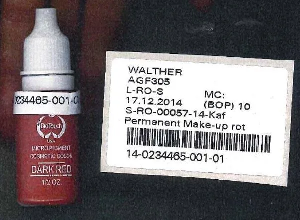 Inchiostro del tatuaggio per trucco permanente «Micro Pigment - Cosmetic Color» — foto 1 dell'alert A12/0650/15