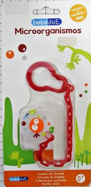 Portasucchielli «Microorganismos - Pacifier chain» (bebéduE)