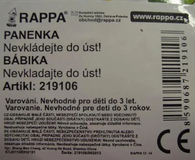 Bambola di plastica «Midella» (Rappa)