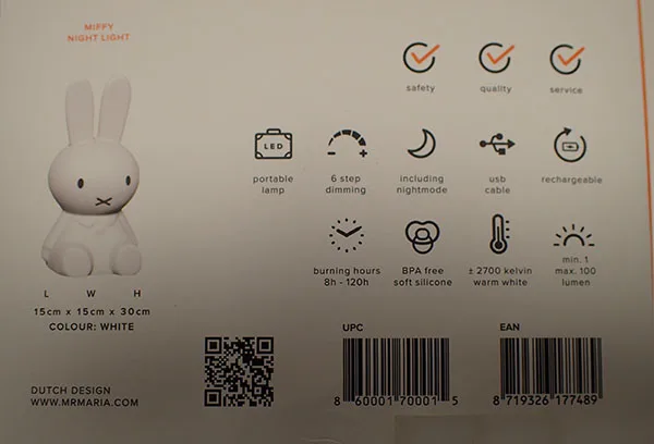 Luce notturna «Miffy First Light» — foto 4 dell'alert A12/00357/22