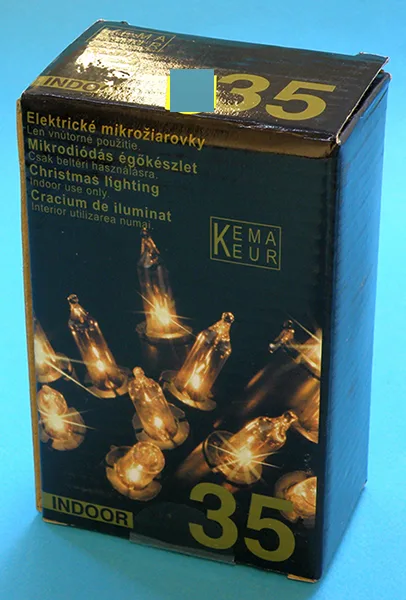 Catena di illuminazione «Mikrodiódás égőkészlet / Christ- mas lighting / Elektrické mikroziarovky» — foto 1 dell'alert A11/00088/20