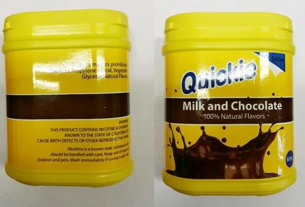 Liquido per sigarette elettroniche «Milk and Chocolate» — foto 1 dell'alert A12/0929/16