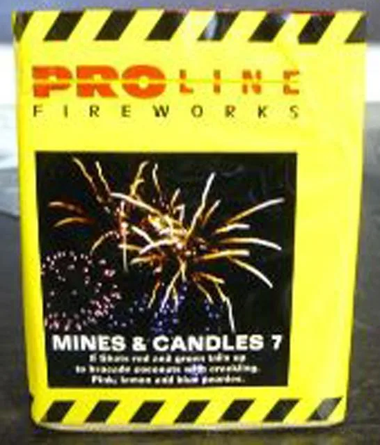 Fuochi d'artificio «Mines and Candles 7» (Proline Fireworks)