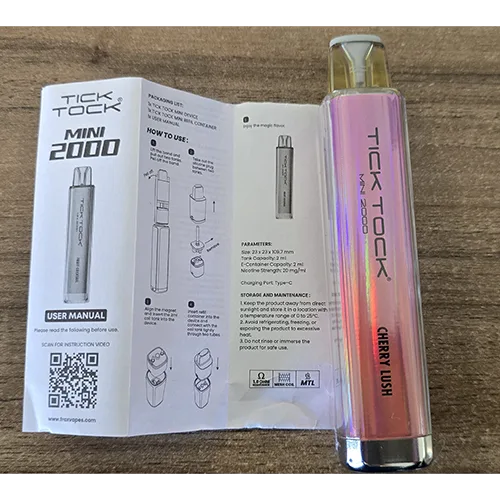Sigaretta elettronica monouso «Mini 2000» (Tick Tock)
