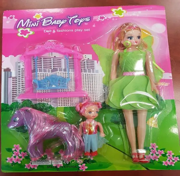 Set di bambole di plastica «Mini Baby Toys» (juguetes DAMAS)