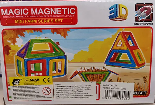Giocattolo magnetico «Mini Farm Series Set» (Adar)