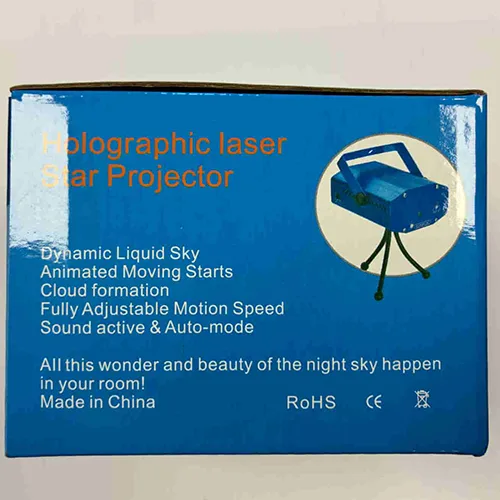 Proiettore laser «Mini Laser stage lighting. Holographic laser star projector»
