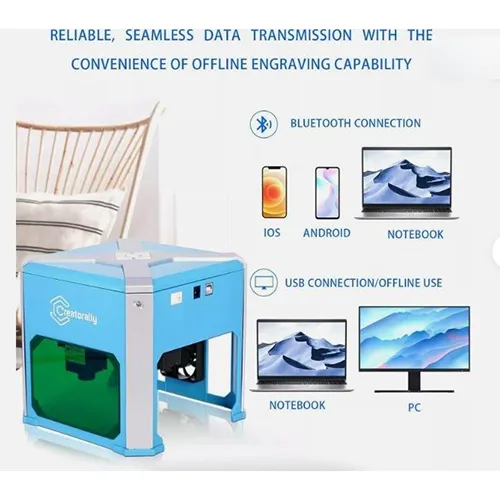 incisore laser «Mini Lasergravierer 3000mW, tragbar, Ohne Installation Abluftbox» — foto 2 dell'alert SR/04348/25