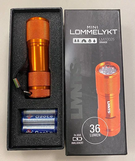 Mini torcia «Mini lommelykt» — foto 6 dell'alert A12/00138/22
