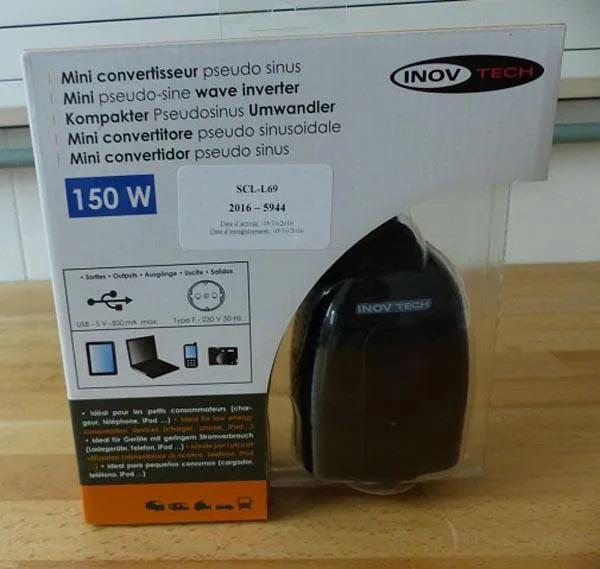Inverter di potenza «Mini pseudo-sine wave inverter» — foto 1 dell'alert A12/0616/17