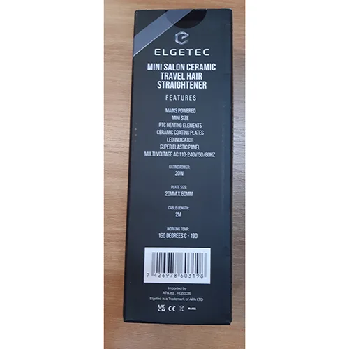 Raddrizzatrice per capelli «Mini Salon Ceramic Travel Hair Straightener» — foto 2 dell'alert SR/00956/25