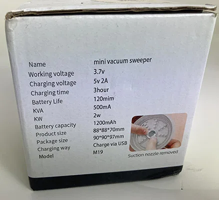 Aspirapolvere robotizzato «Mini vacuum sweeper» — foto 3 dell'alert A12/03051/23