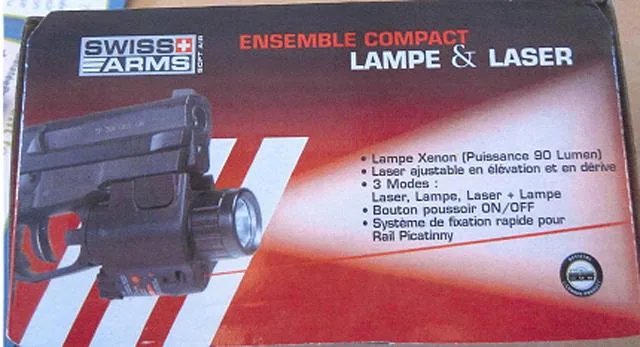 Mirino laser per pistola ad aria "Ensemble Compact, Lampe & — foto 1 dell'alert 0220/11