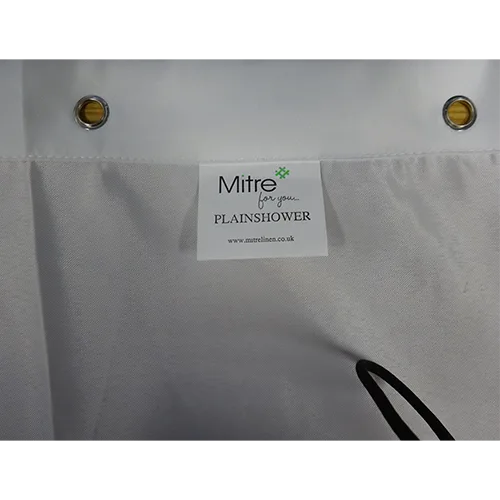 Tenda doccia «Mitre Essentials Plain Shower Curtain- White» — foto 2 dell'alert SR/02479/26