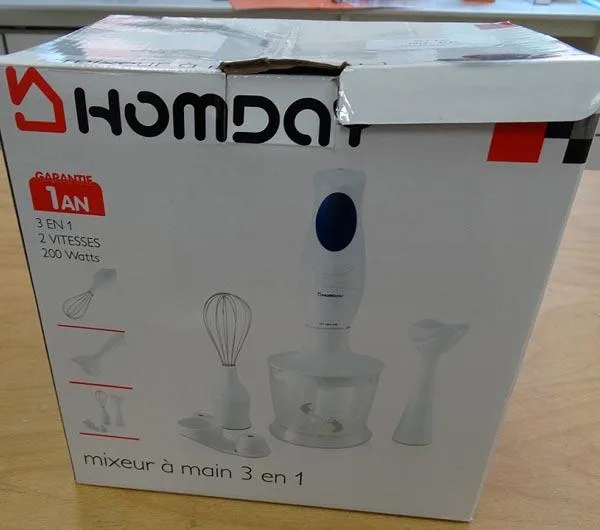 Miscelatore di alimenti «Mixeur à Main 3 en 1» (Homday)