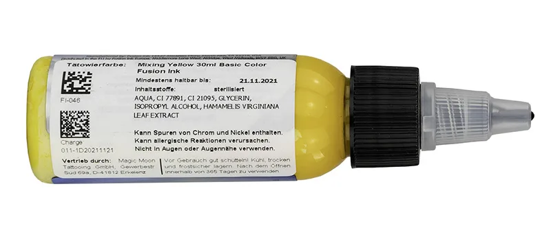 Inchiostro del tatuaggio «Mixing Yellow» — foto 2 dell'alert A12/01126/20